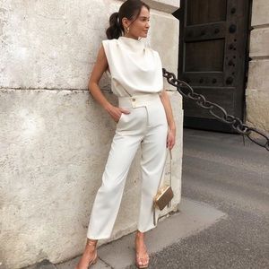 GORGEOUS ZARA NWT 2 Piece Blouse & Pants Set